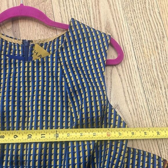 NWT HANLEY MELLON NAVY PRINT SHEATH DRESS SIZE 12 - Picture 6 of 10